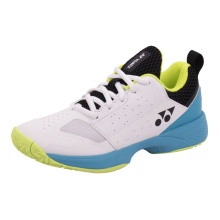 Yonex Tennisschuhe Lumio Allcourt 2024 weiss/türkis Kinder